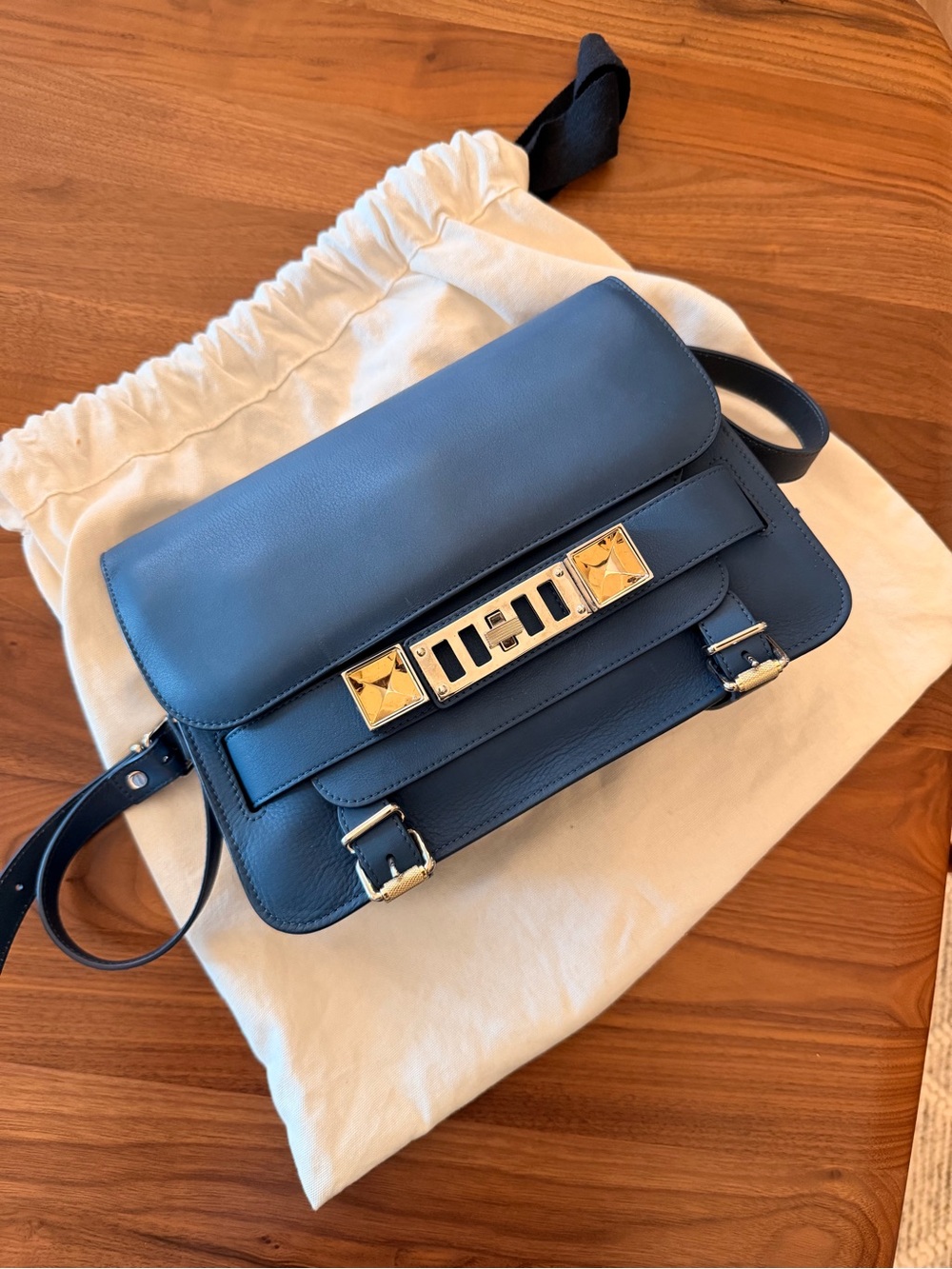 Proenza Schouler Blue Classic Shoulder Bag